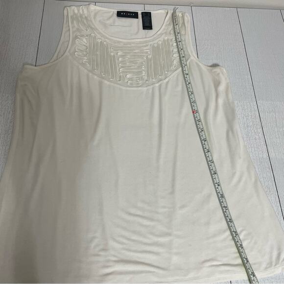 AXCESS Ivory Loose Fit Tank Top Size XL - Picture 2 of 10
